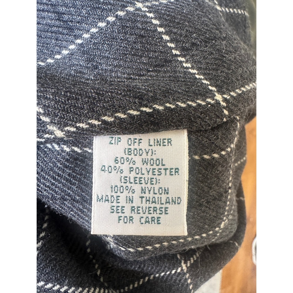 LL Bean Womens Petite Small Long Hooded Rain Trench Coat Olive Green OHJ63 - Picture 9 of 16
